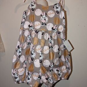 Handmade Maddy James Disney Minnie Mouse Romper Girls Size 5 Boutique Clothing